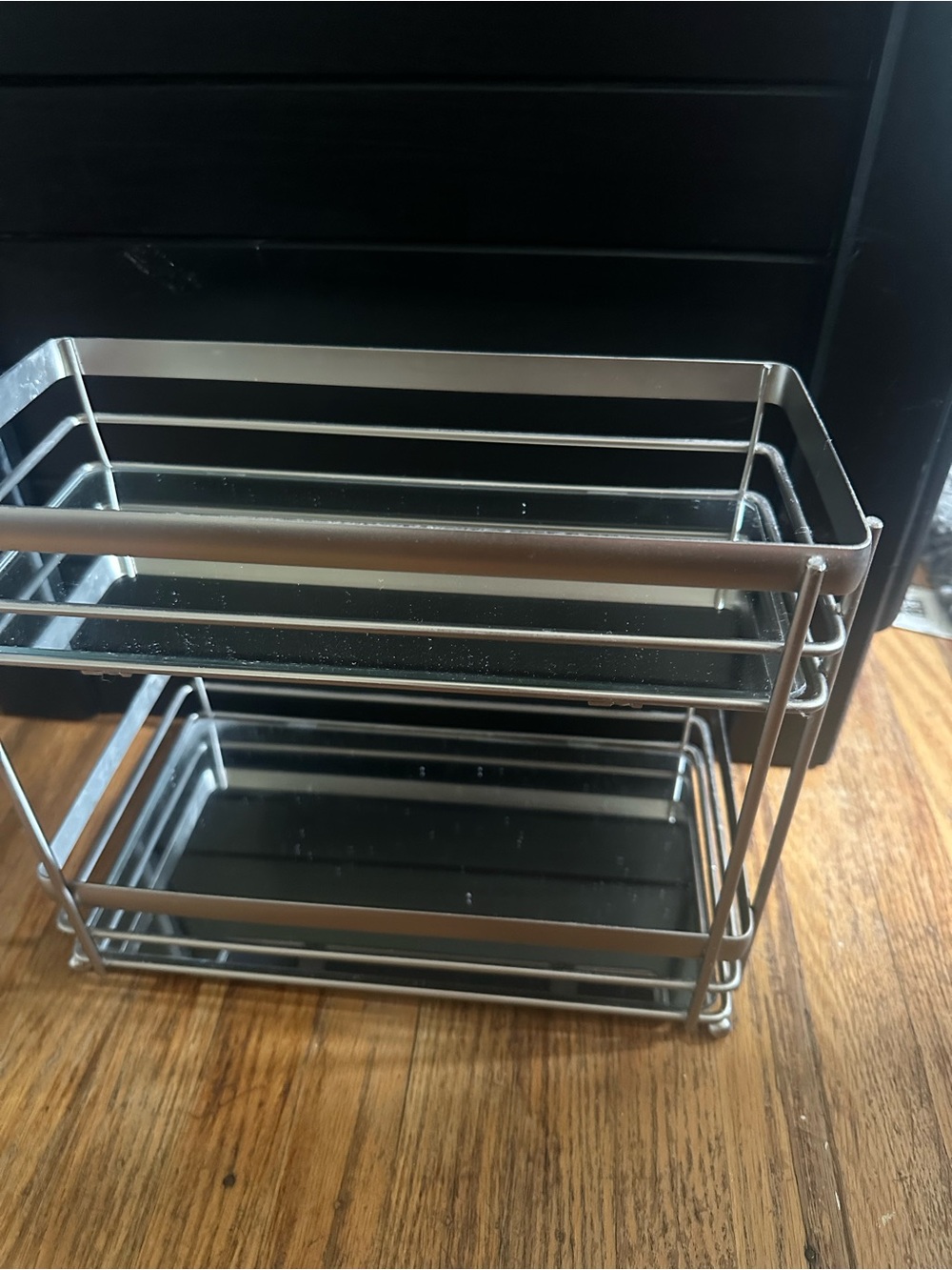 Metal 2-Tier Countertop Organizer Shelf - Silver